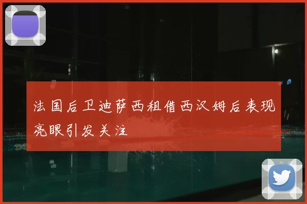 法国后卫迪萨西租借西汉姆后表现亮眼引发关注