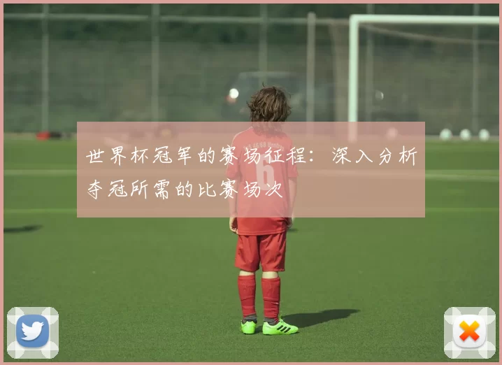 世界杯冠军的赛场征程：深入分析夺冠所需的比赛场次